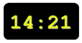 Widget horloge numérique